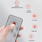 Heater Fan With Wall Mounting Bracket And Remote Control