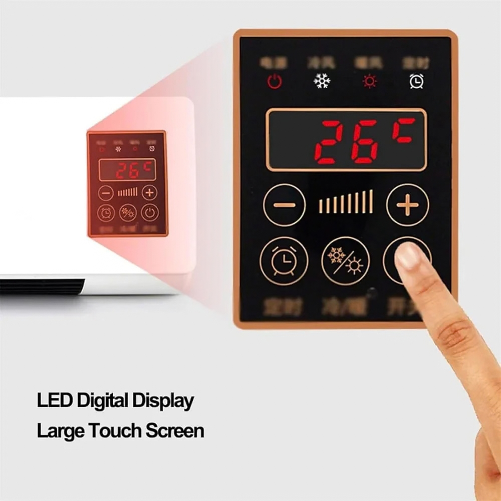 Heater Fan With Wall Mounting Bracket And Remote Control
