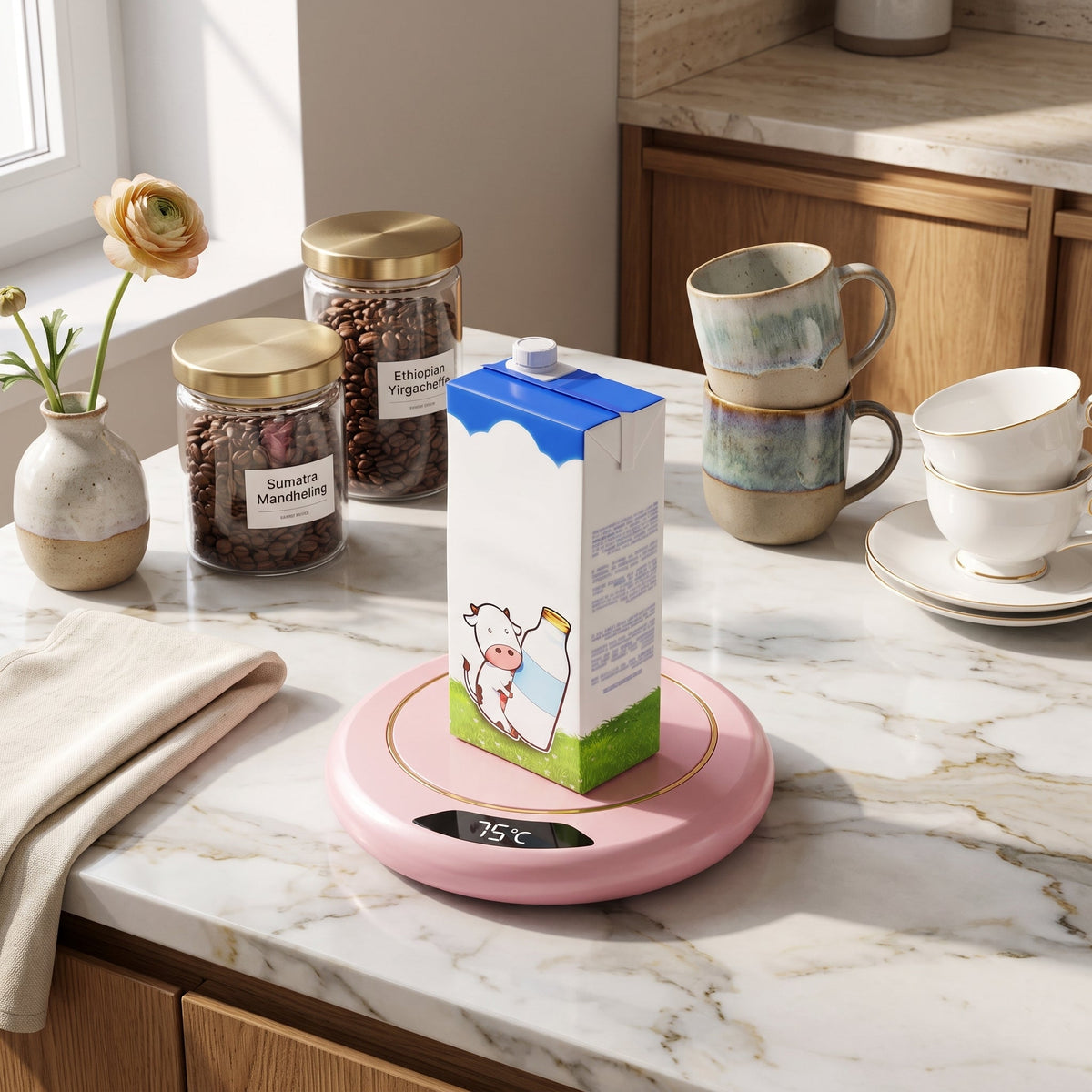USB Beverage Mug Warmer with Temperature Control
