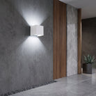 Outdoor wall light with slim vertical housing - white outdoor
