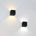 Outdoor wall light with slim vertical housing