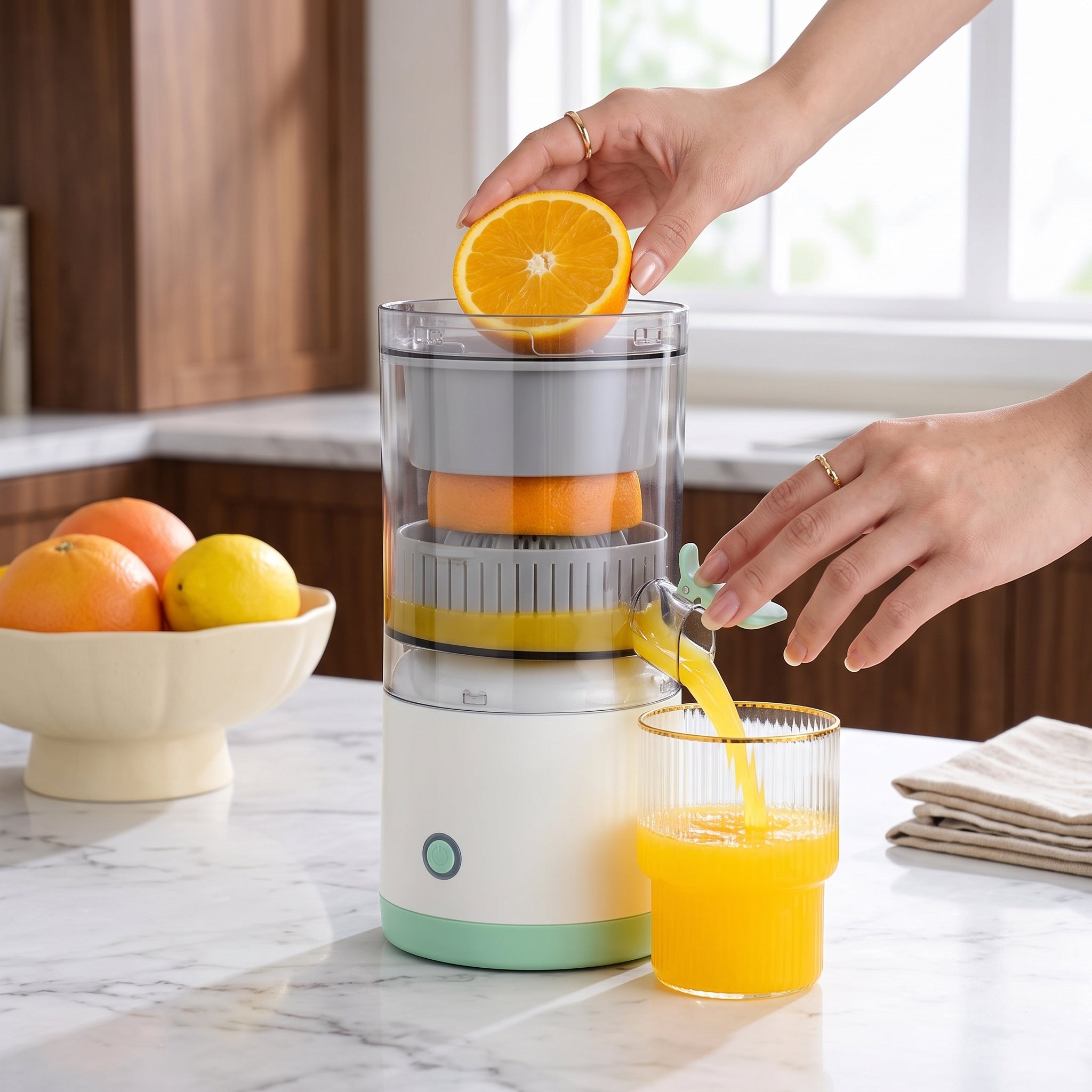 Portable USB Rechargeable Electric Juice Blender Bottle