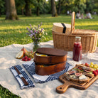 Lunch Box with Two Tiers Wooden Accessories