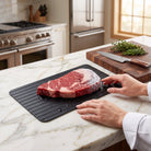 Aluminium defrosting tray for kitchen thawing food