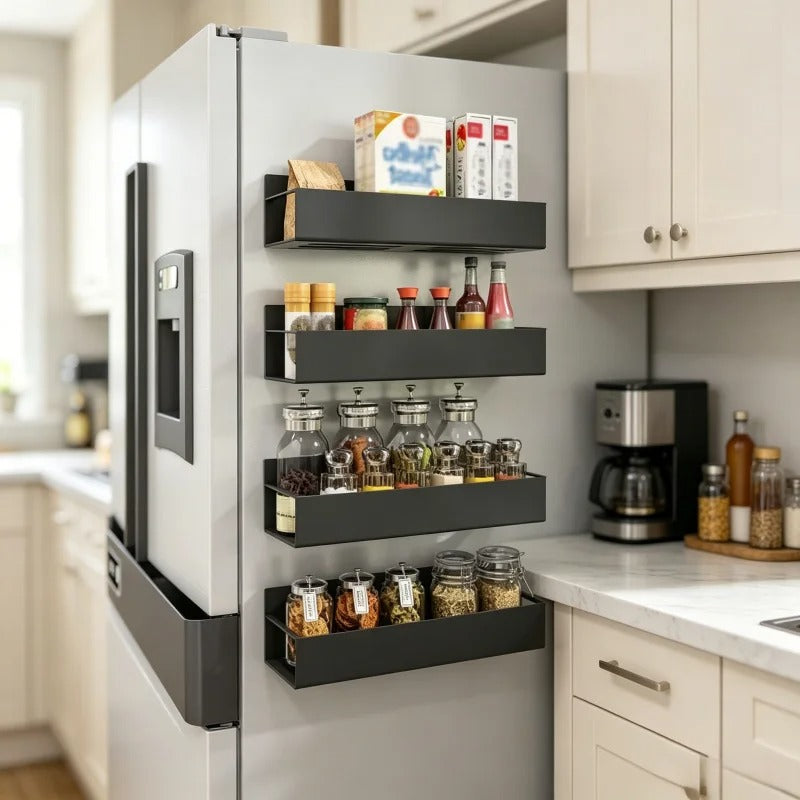 Refrigerator Storage Shelf Organiser Magnetic