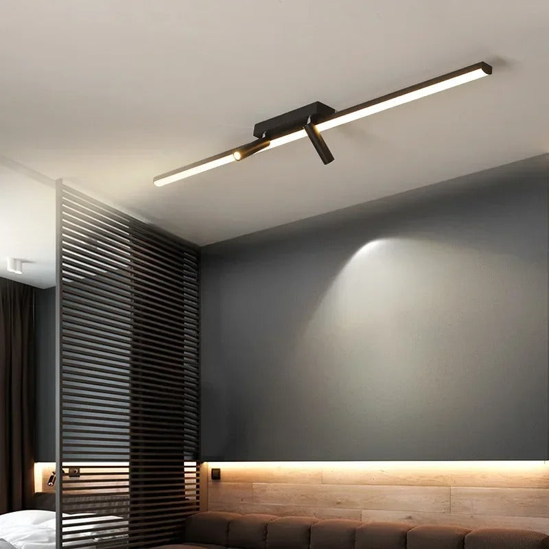 LED track ceiling light fixture