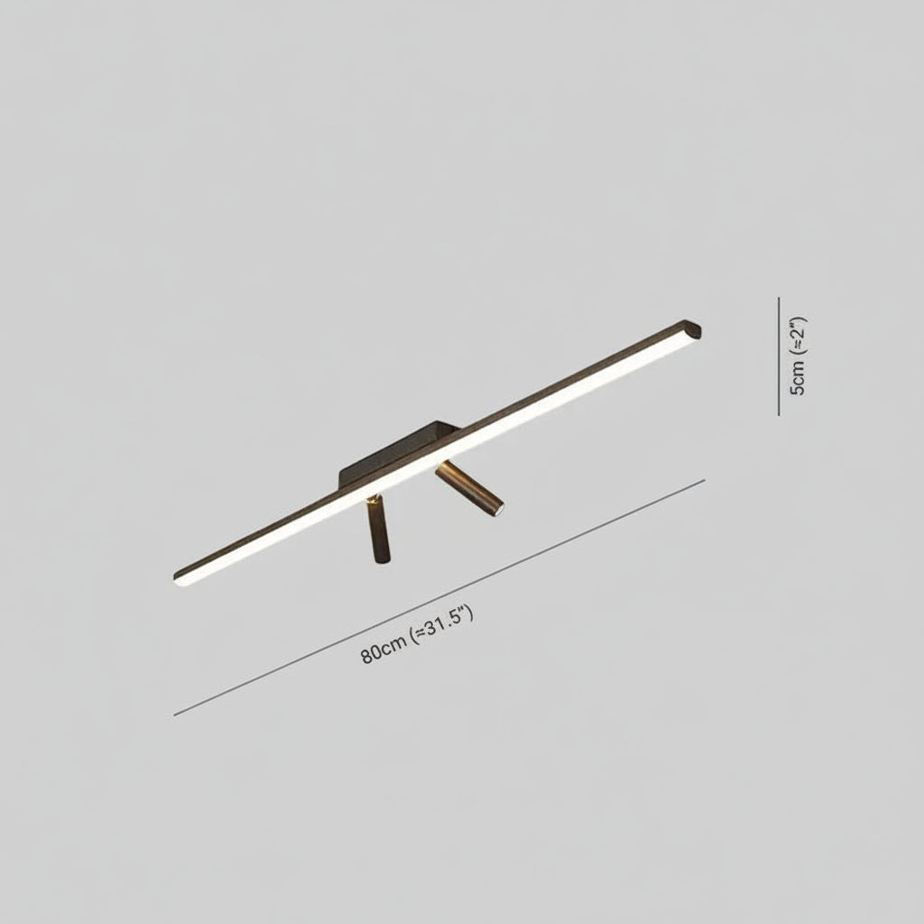 LED track ceiling light fixture