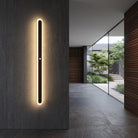 LED linear wall light fixture with slim strip - warm white