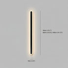 LED linear wall light fixture with slim strip