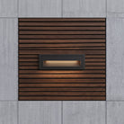 LED recessed step wall light fitting