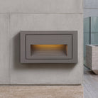 LED recessed step wall light fitting - gray