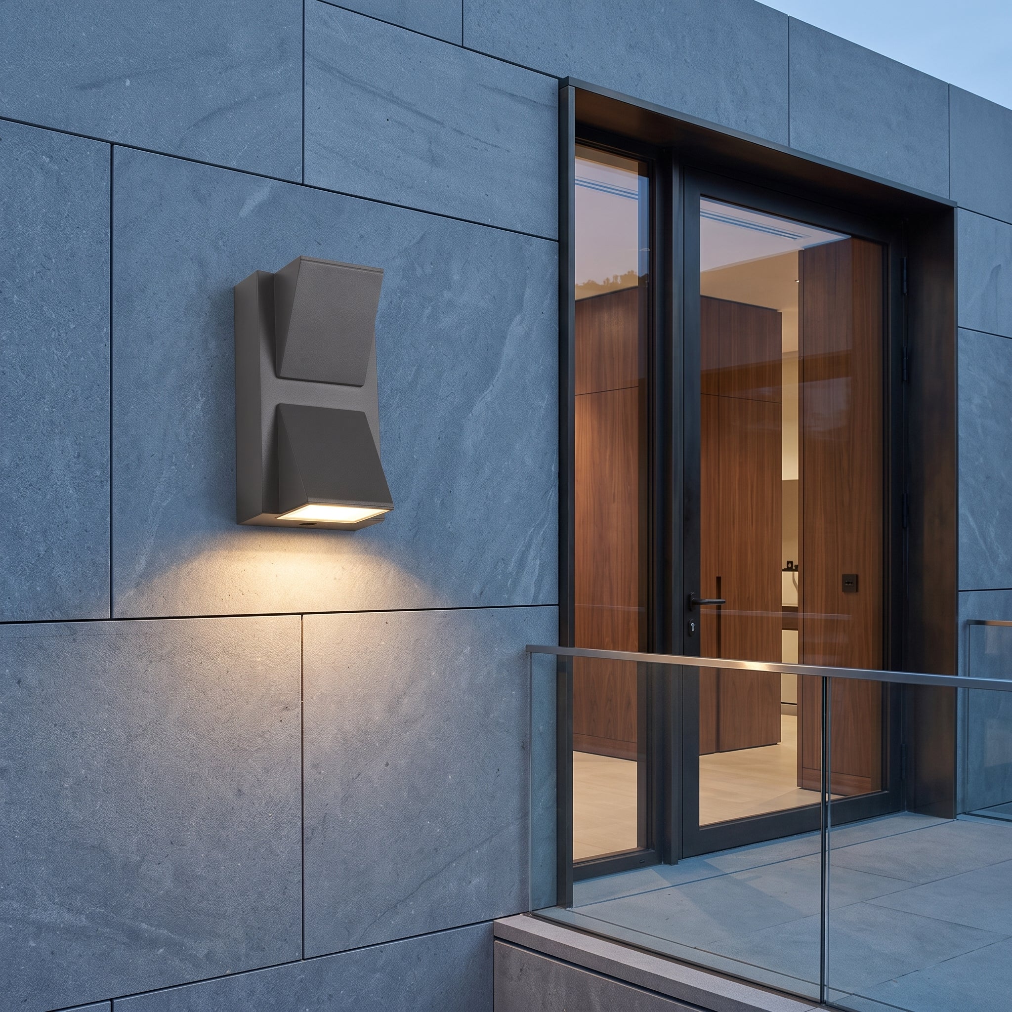 LED up down wall light fixture - 6w 2 heads