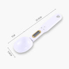 Digital LCD kitchen scale with measuring spoon