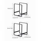 Multi tier metal plate storage rack organiser