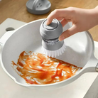 Dish scrub brush with soap dispenser