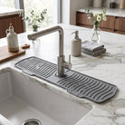 Silicone sink faucet splash guard mat - gray 61 cm (24 in)