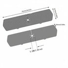 Silicone sink faucet splash guard mat