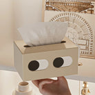 Freestanding tissue box holder case with minimalist design