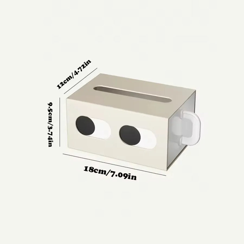 Freestanding tissue box holder case with minimalist design