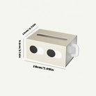 Freestanding tissue box holder case with minimalist design