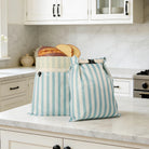 Bread storage bag with beeswax coating