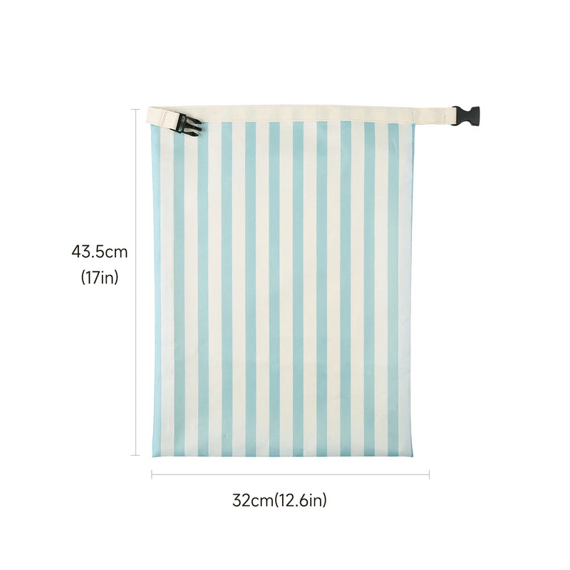 Bread storage bag with beeswax coating