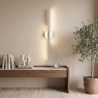 Double head LED wall light fixture - white
