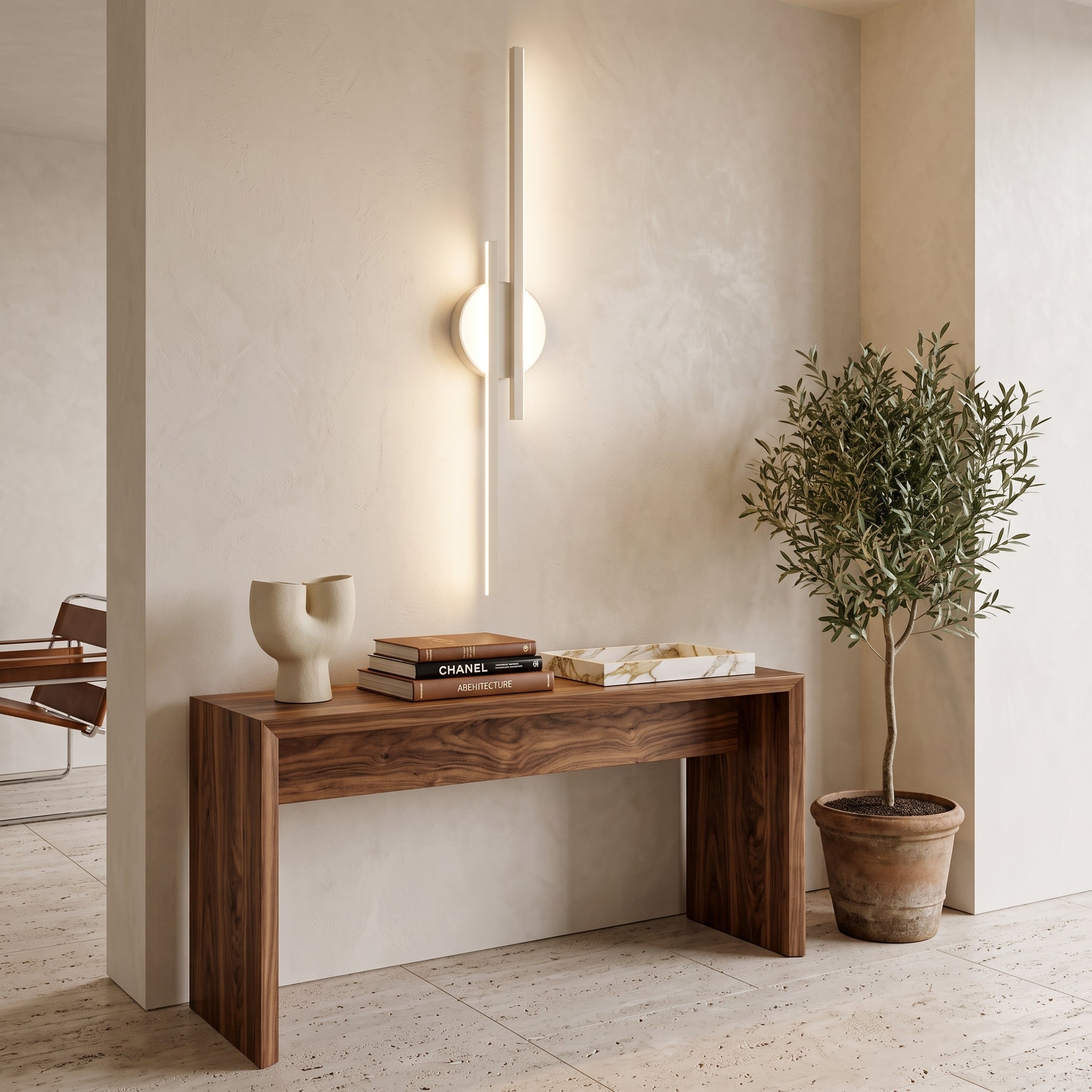 Double head LED wall light fixture