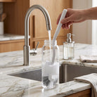 Long handle bottle cleaning brush with hook