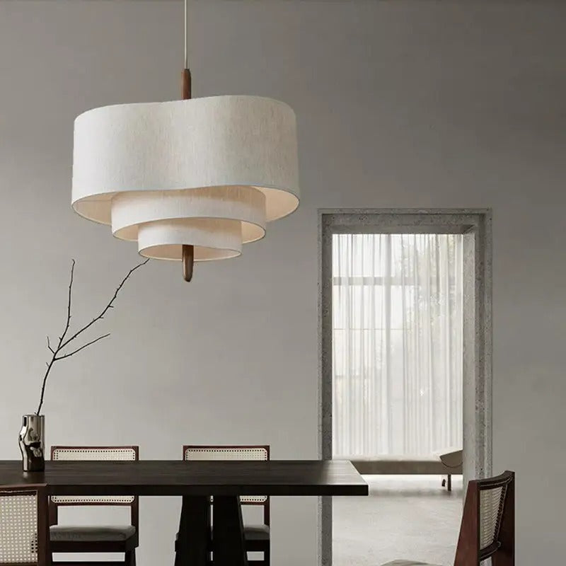 Pendant light with wabi sabi minimalist design