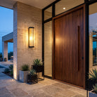Outdoor wall light with retro design