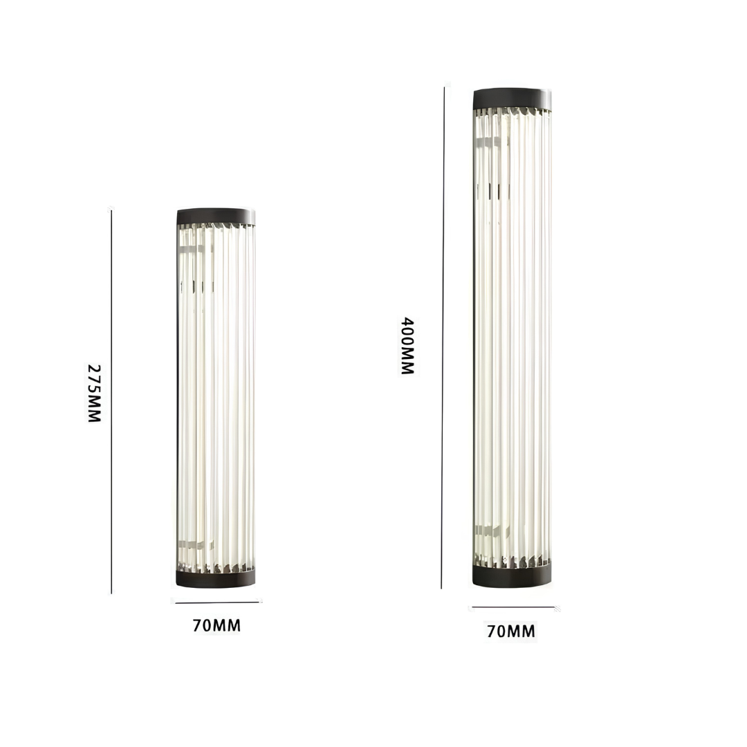 Outdoor wall light with retro design