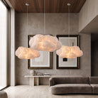 Pendant light with decorative diffused glow