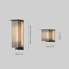 Outdoor wall light with vertical glow design