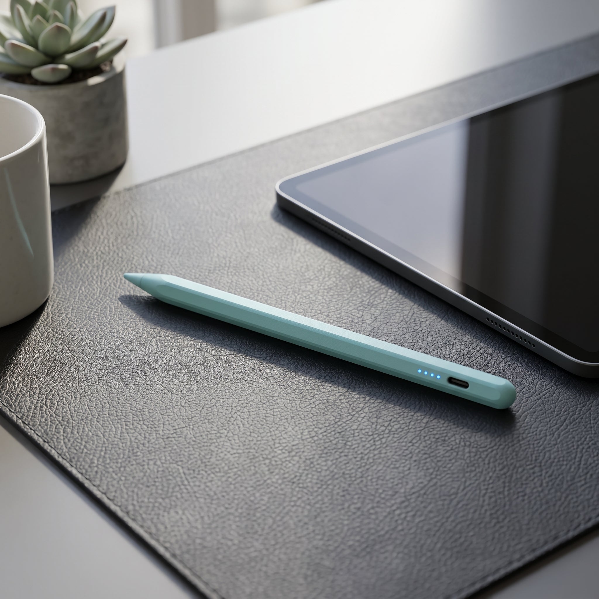 Active Stylus Pen With Battery Indicator For Tablets - green