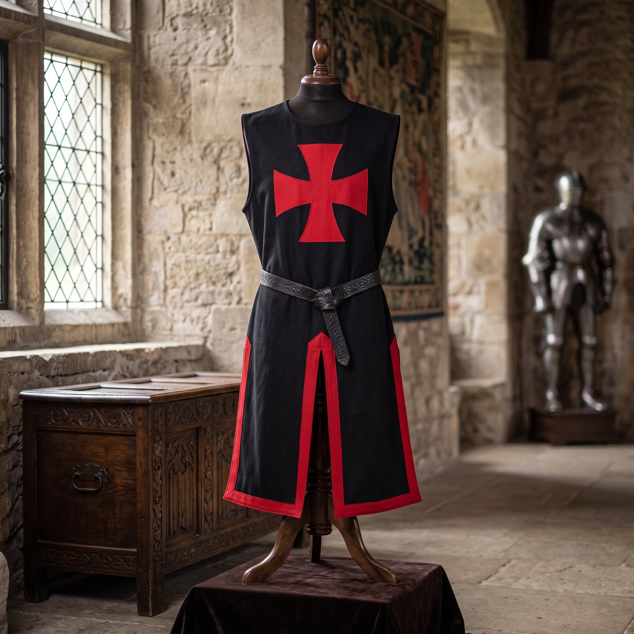 Medieval Costume Cloak With Hood For Events