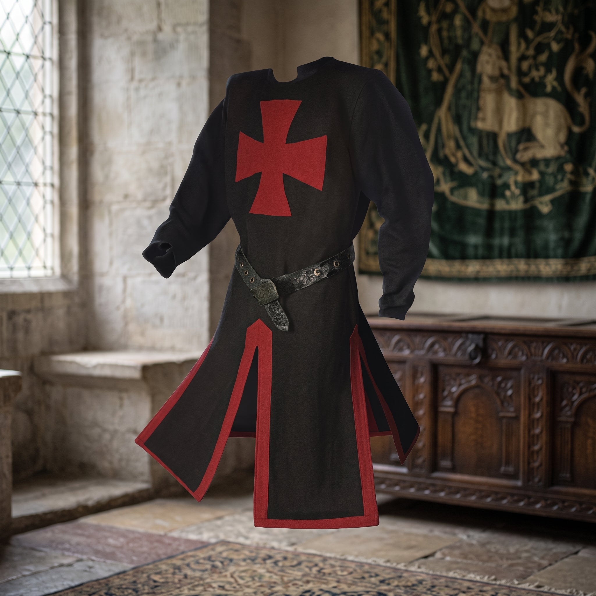 Medieval Costume Cloak With Hood For Events