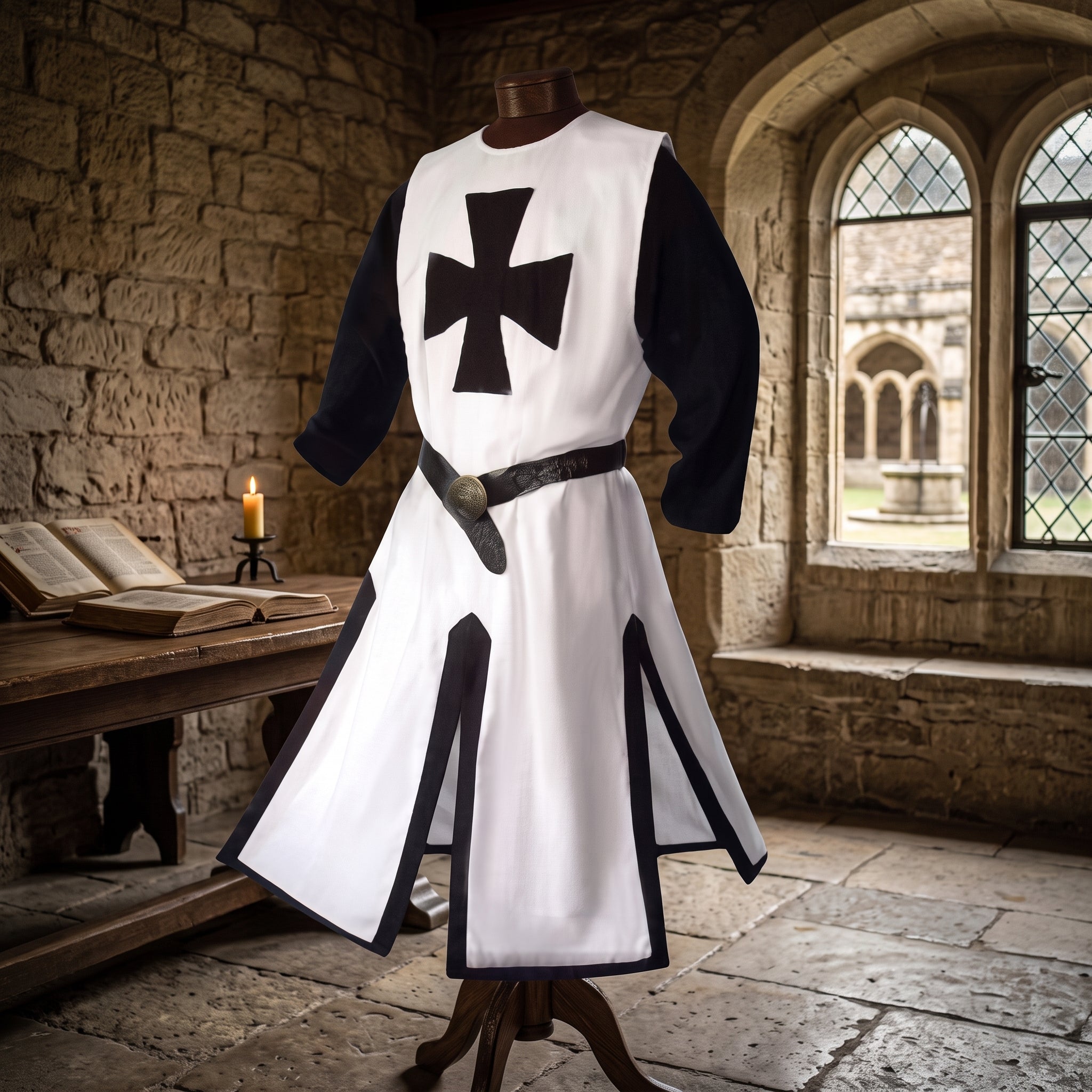 Medieval Costume Cloak With Hood For Events