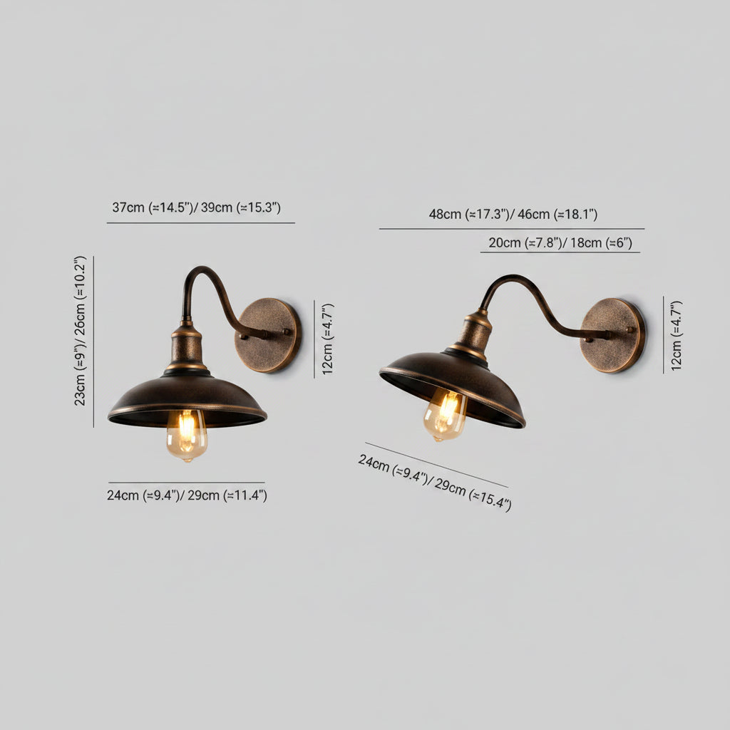 Wall lantern light for outdoor use