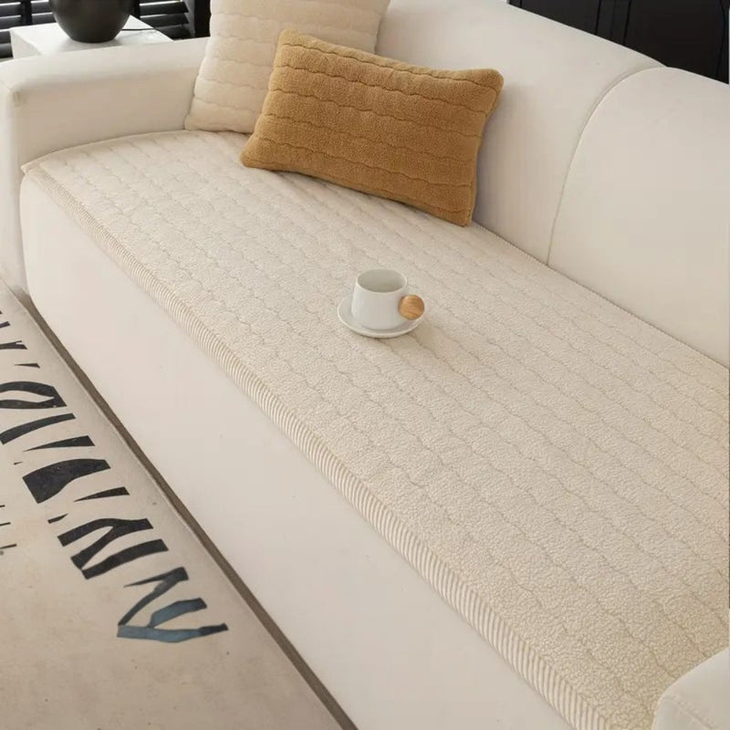 Sofa Seat Cover Quilted Non Slip Protector