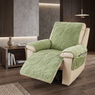 Armchair Cover Quilted Non Slip Protector - green
