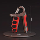 Hand Grip Strengthener with Adjustable Resistance and Counter