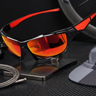 Sports Sunglasses with Polarised UV400 Lenses for Outdoors - orange