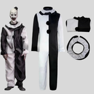Halloween Costume with Scary Clown Design and Matching Mask