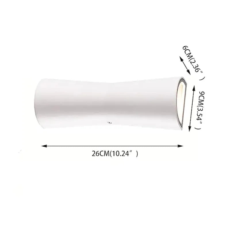 Outdoor wall light with double heads