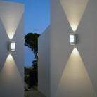 Wall light fixture with up and down lighting