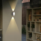 Wall light fixture with up and down lighting