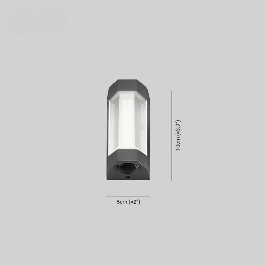 Wall light fixture with up and down lighting