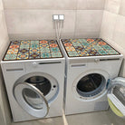 Washing machine mat cover with anti-slip design
