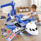 Airport Playset with Transforming Airplane for Kids